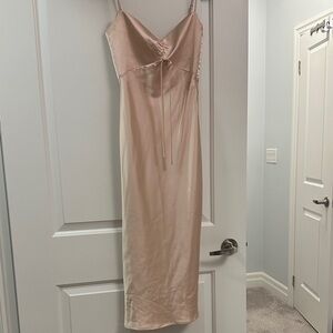 XS Park & Fifth Light Blush Pink Satin Dress